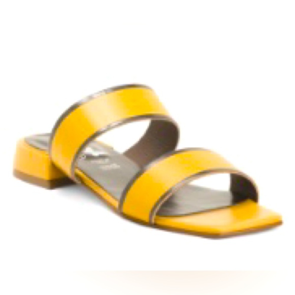 Libera Mente NIB Made in Italy Leather Dual Band Sandals size 41/10